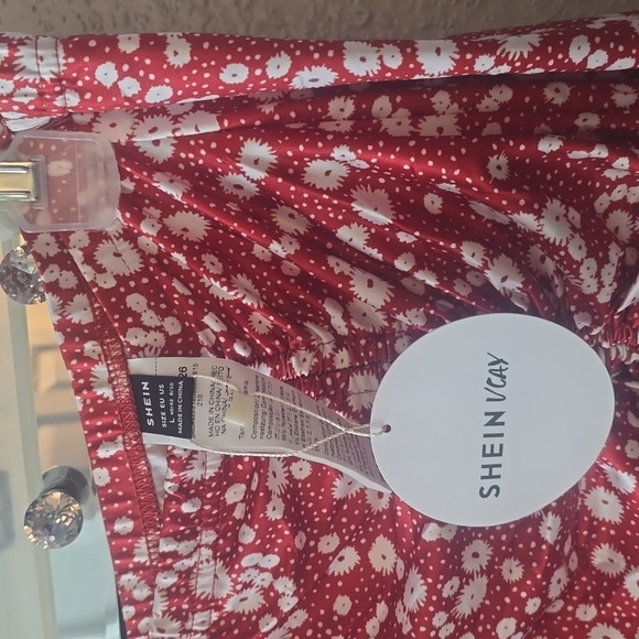 SHEIN VACATION SLIP DRAWSTRING SKIRT NWT - Picture 3 of 4